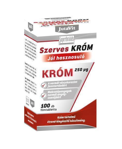 JUTAVIT SZERVES KRÓM 250µg Tabletta 100X