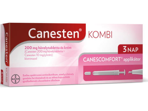 Canesten Kombi 200 mg hüvelytabletta és krém