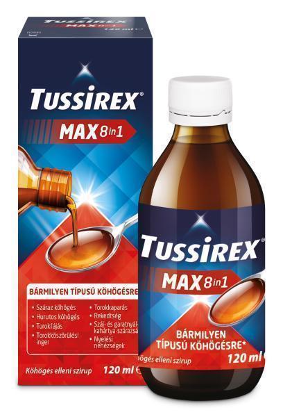 Tussirex Max 8in1 köhögés elleni szirup 120 ml