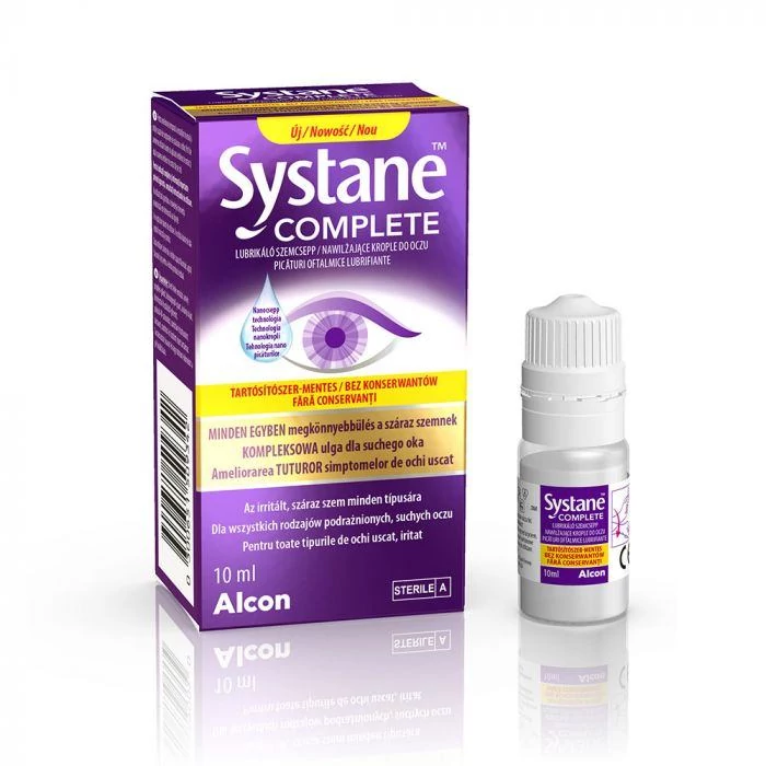Systane Complete tartósítószermentes lubrikáló szemcsepp, 10 ml